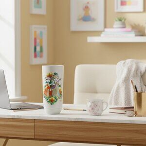 Vintage Rosenthal Bjorn Wiinblad 1001 Nights Whimsical White Porcelain Vase 7" G